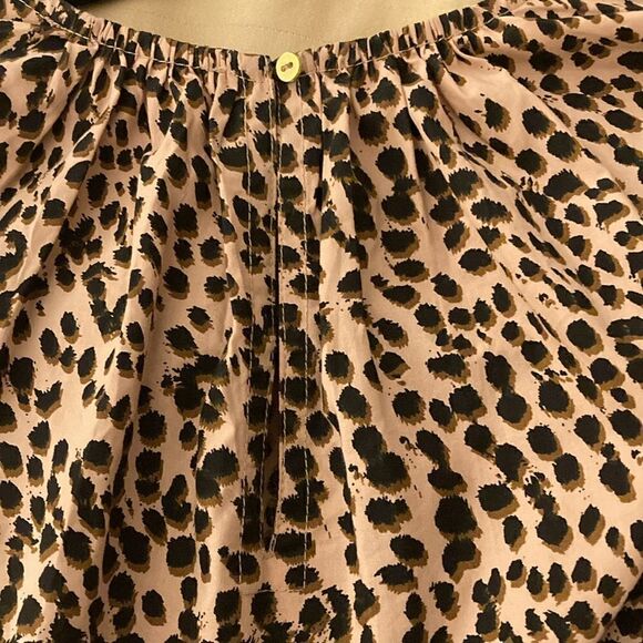 Ulla Johnson NWOT Cotton Ruffled Long Sleeve Blouse in Chettah Print.Size 0. - Picture 7 of 9